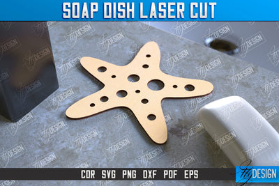 Soap Dish Laser Cut | Soap Holder | Bathroom Accessories | CNC File SVG Fly Design 