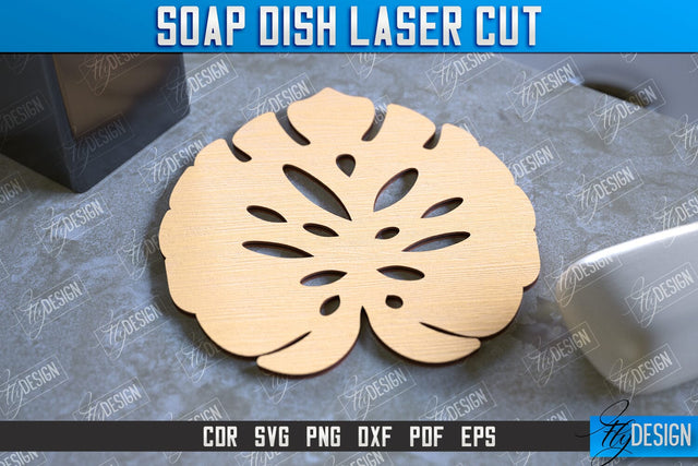 Soap Dish Laser Cut | Soap Holder | Bathroom Accessories | CNC File SVG Fly Design 