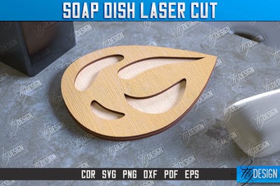 Soap Dish Laser Cut | Soap Holder | Bathroom Accessories | CNC File SVG Fly Design 