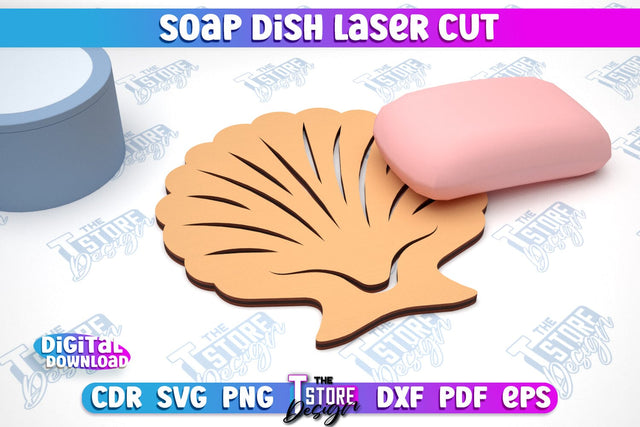 Soap Dish Laser Cut | Soap Holder | Bathroom Accessories | CNC File SVG The T Store Design 