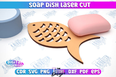 Soap Dish Laser Cut | Soap Holder | Bathroom Accessories | CNC File SVG The T Store Design 