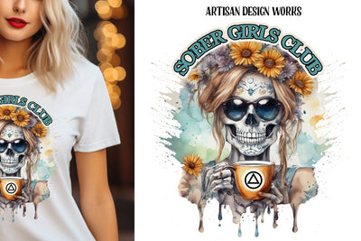 Sober Girls Club Sublimation Sublimation Whimsical Inklings 