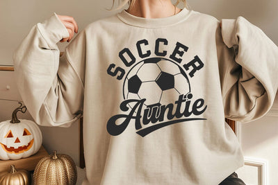 Soccer Auntie Svg, Soccer Aunt Shirt Iron On Png, Game Day Svg SVG DesignDestine 