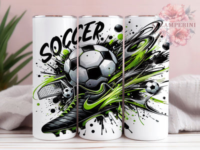 Soccer Ball 20oz Tumbler Wrap, Soccer Ball Mug, Sports Cleats Design, Football Theme Cup, Athletic Gift Wrap, Soccer Lover Tumbler, Sublimation Tumbler Wrap Sublimation Li Zamperini 