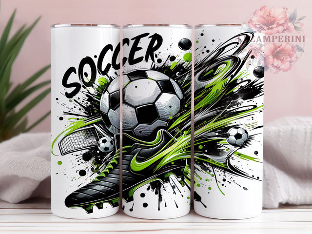 Soccer Ball 20oz Tumbler Wrap, Soccer Ball Mug, Sports Cleats Design, Football Theme Cup, Athletic Gift Wrap, Soccer Lover Tumbler, Sublimation Tumbler Wrap Sublimation Li Zamperini 