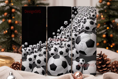 Soccer Ball 20oz Tumbler Wrap Sublimation DesignSVG 