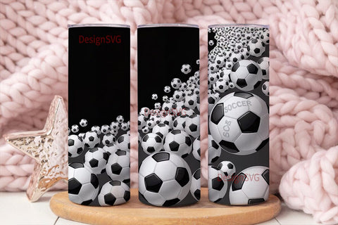 Soccer Ball 20oz Tumbler Wrap Sublimation DesignSVG 