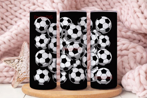 Soccer Ball 20oz Tumbler Wrap Sublimation DesignSVG 