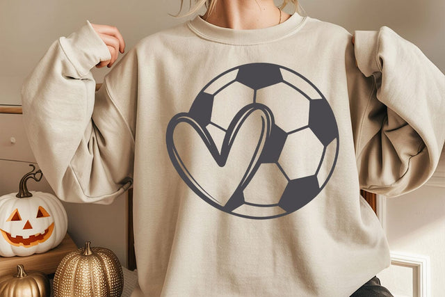 Soccer Ball Heart SVG Files, Football Cut Files, Soccer Heart Png, Soccer Svg, Soccer Love Vector SVG DesignDestine 
