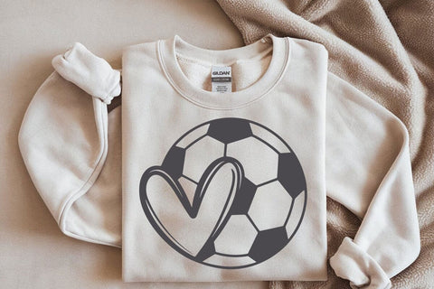 Soccer Ball Heart SVG Files, Football Cut Files, Soccer Heart Png, Soccer Svg, Soccer Love Vector SVG DesignDestine 