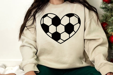 Soccer Ball Heart SVG, Soccer Clipart, Soccer SVG, Noun SVG, Soccer Heart svg SVG DesignDestine 