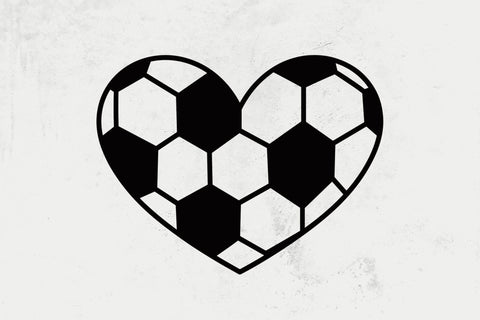 Soccer Ball Heart SVG, Soccer Clipart, Soccer SVG, Noun SVG, Soccer Heart svg SVG DesignDestine 