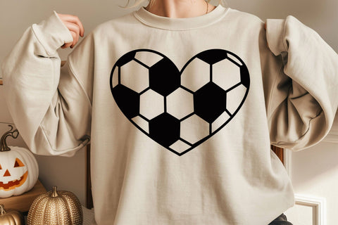 Soccer Ball Heart SVG, Soccer Clipart, Soccer SVG, Noun SVG, Soccer Heart svg SVG DesignDestine 