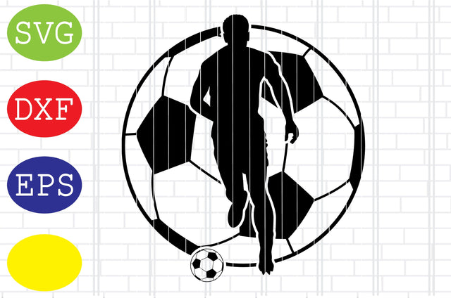 Soccer Ball Player Svg, Sport Svg, Jpg, Eps, Dxf Files SVG DigitalSvgFiles 