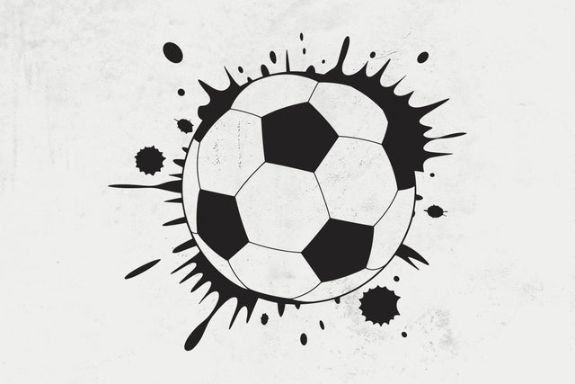Soccer ball splat ink Svg SVG DesignDestine 