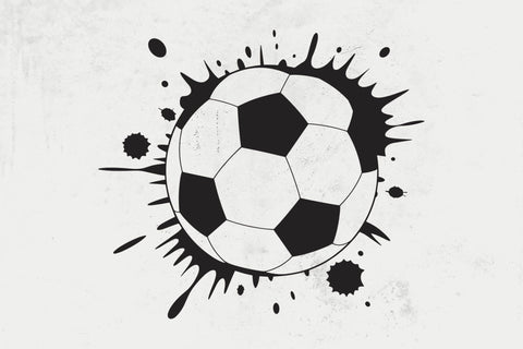 Soccer ball splat ink Svg SVG DesignDestine 