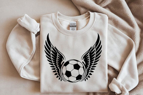 Soccer Ball Wings Svg, Dxf, Eps Vector Files for Cricut, Silhouette SVG DesignDestine 