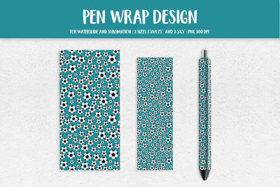 Soccer Balls Epoxy Pen Wrap Sublimation or Waterslide PNG 11 Sublimation LaBelezoka 