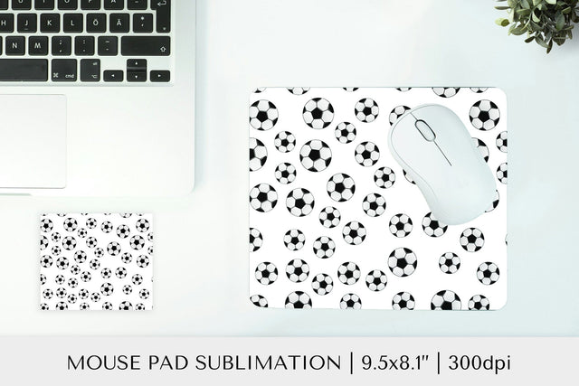 Soccer balls pad sublimation design. Sports mousepad 06 Sublimation LaBelezoka 