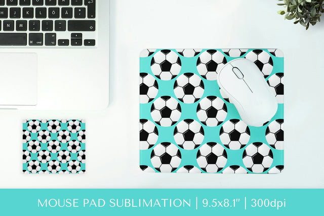 Soccer balls pad sublimation design. Sports mousepad 07 Sublimation LaBelezoka 
