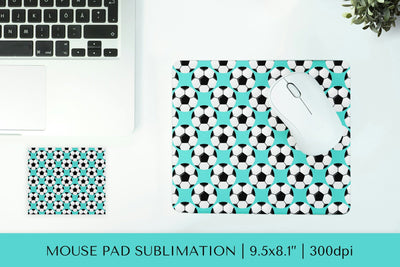 Soccer balls pad sublimation design. Sports mousepad 08 Sublimation LaBelezoka 