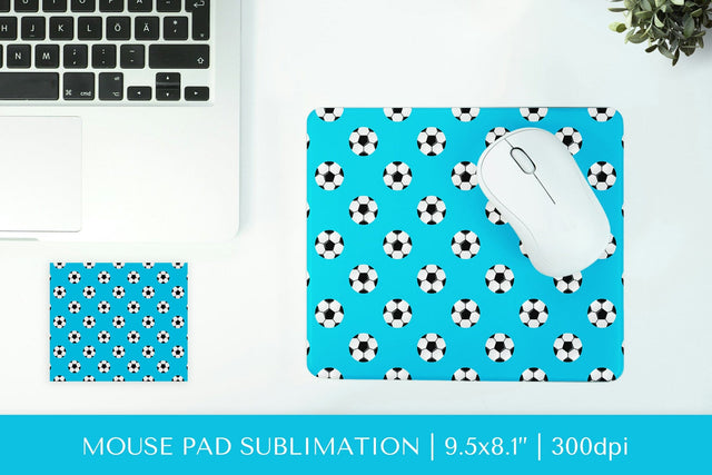 Soccer balls pad sublimation design. Sports mousepad 09 Sublimation LaBelezoka 