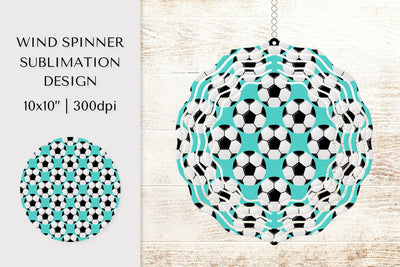 Soccer balls Wind Spinner Sublimation Design PNG 004 Sublimation LaBelezoka 