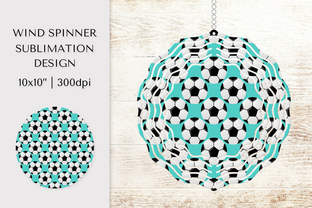 Soccer balls Wind Spinner Sublimation Design PNG 004 Sublimation LaBelezoka 