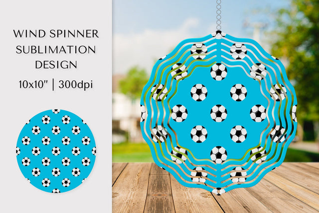 Soccer balls Wind Spinner Sublimation Design PNG 005 Sublimation LaBelezoka 