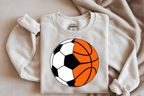 Soccer Basketball Split Design: Sports SVG SVG DesignDestine 