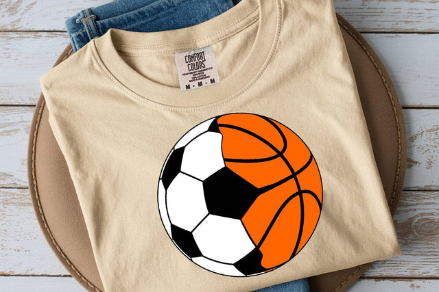 Soccer Basketball Split Design: Sports SVG SVG DesignDestine 