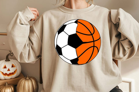 Soccer Basketball Split Design: Sports SVG SVG DesignDestine 