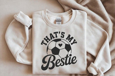Soccer Bestie SVG, Game Day Cheer File SVG DesignDestine 