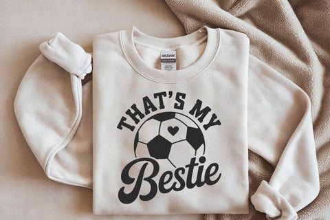 Soccer Bestie SVG, Game Day Cheer File SVG DesignDestine 