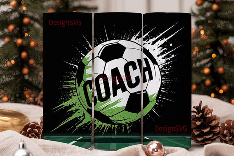 Soccer Coach 20oz Tumbler Wrap Sublimation DesignSVG 