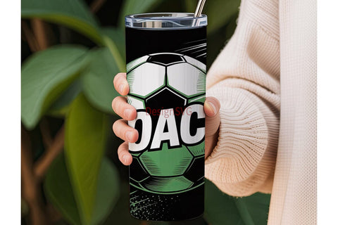 Soccer Coach 20oz Tumbler Wrap Sublimation DesignSVG 