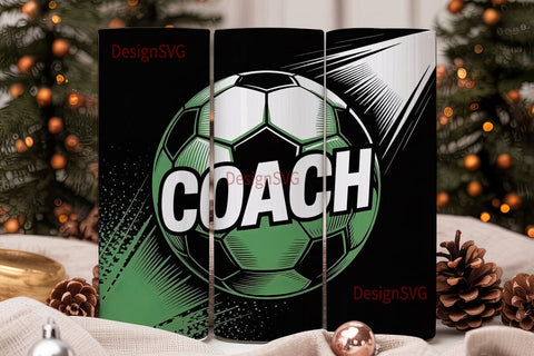 Soccer Coach 20oz Tumbler Wrap Sublimation DesignSVG 