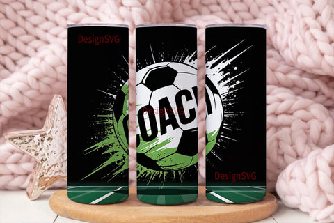 Soccer Coach 20oz Tumbler Wrap Sublimation DesignSVG 