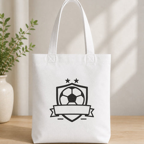 Soccer Crest Embroidery Design – Football Ball Badge with Banner Machine Embroidery File Embroidery/Applique DESIGNS PatternFeed8 