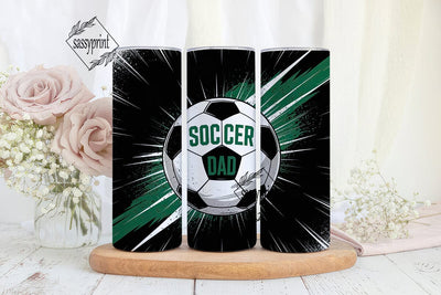 Soccer Dad 20oz Tumbler Wrap Sublimation sassyprint 