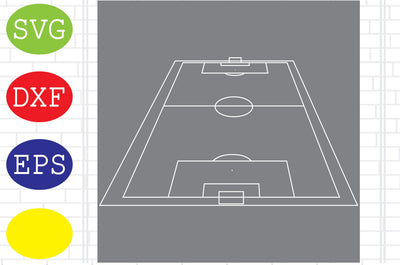 Soccer Field Outline, Soccer Ball Svg, Ball Illustration Svg, Jpg, Eps, Dxf File SVG DigitalSvgFiles 