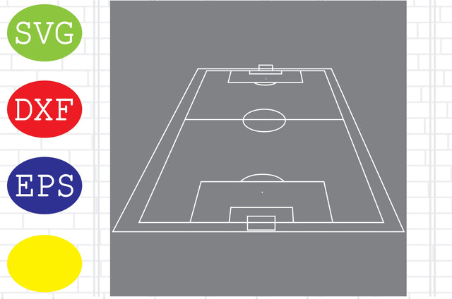 Soccer Field Outline, Soccer Ball Svg, Ball Illustration Svg, Jpg, Eps, Dxf File SVG DigitalSvgFiles 