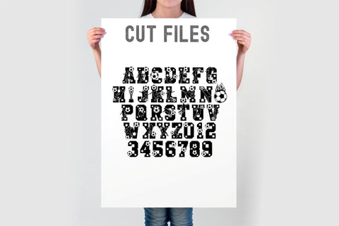 Soccer Font, Soccer Varsity SVG OTF TTF Font TonisArtStudio 