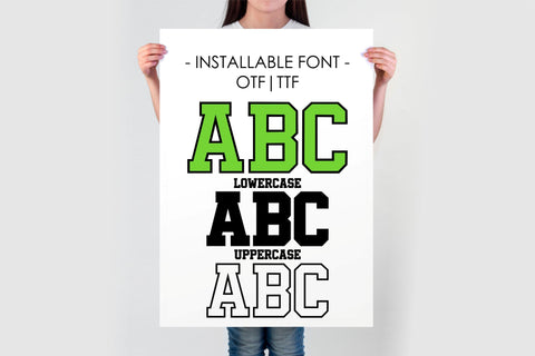 Soccer Font SVG, OTF, TTF, Football Font, Soccer Silhouettes SVG TonisArtStudio 