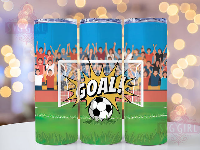 Soccer Goal Coach Player Tumbler Wrap, Soccer Goal Png, Soccer Sublimation Design, 20oz Skinny Tumbler, Soccer Player Gift, Sports Tumbler Png, Soccer Coach Gift Sublimation SvggirlplusArt 