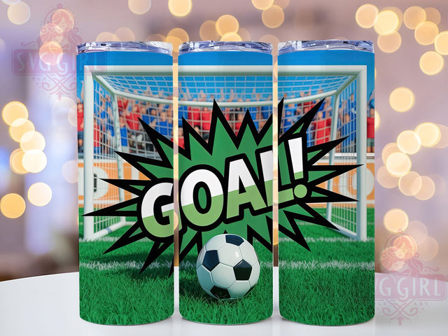 Soccer Goal Coach Player Tumbler Wrap, Soccer Goal Png, Soccer Sublimation Design, 20oz Skinny Tumbler, Soccer Player Gift, Sports Tumbler Png, Soccer Coach Gift Sublimation SvggirlplusArt 