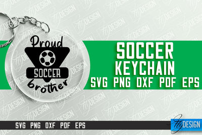 Soccer Keychain Design | Round Keychain Designs | Quotes SVG File SVG Fly Design 