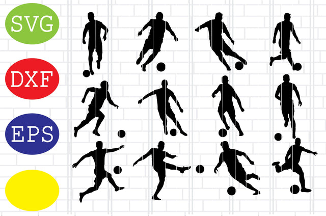 Soccer Men Player Svg, Soccer Svg, Ball Illustration Svg, Jpg, Eps, Dxf Files SVG DigitalSvgFiles 