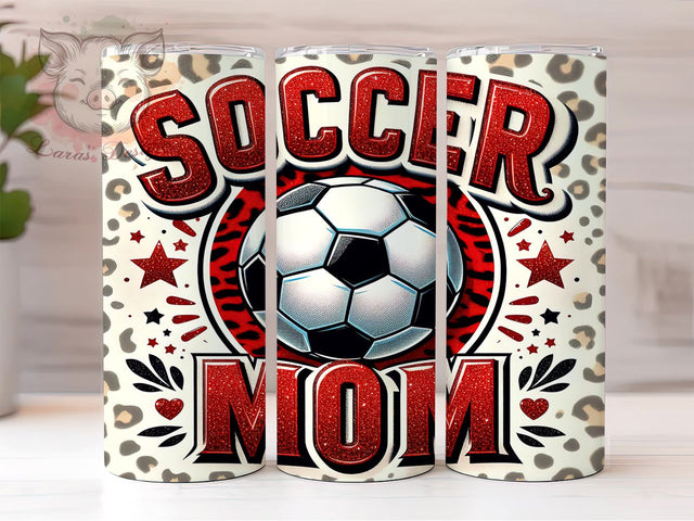 Soccer Mom 20oz Tumbler Png, Straight & Tapered Tumbler Png, Soccer Tumbler Png, Digital Download PNG Sublimation Lara' s Designs 