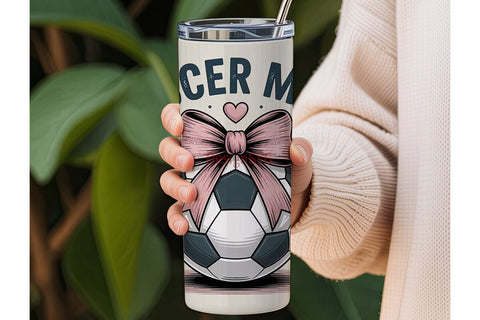Soccer Mom 20oz Tumbler Wrap Sublimation DesignSVG 